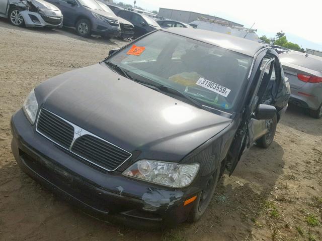 JA3AJ26E63U077967 - 2003 MITSUBISHI LANCER ES BLACK photo 2