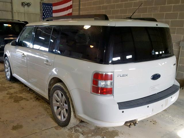 2FMDK51C49BA07638 - 2009 FORD FLEX SE WHITE photo 3