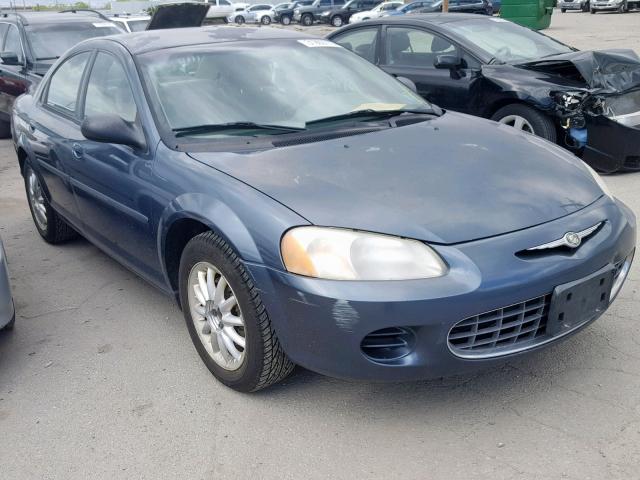 1C3EL46R22N168565 - 2002 CHRYSLER SEBRING LX BLUE photo 1