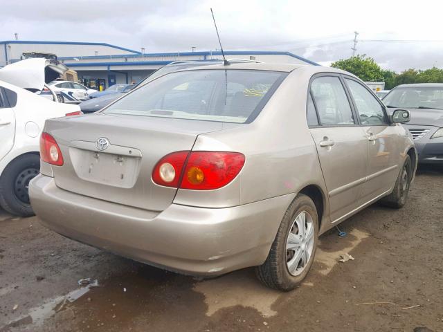 1NXBR32E24Z242114 - 2004 TOYOTA COROLLA CE GOLD photo 4