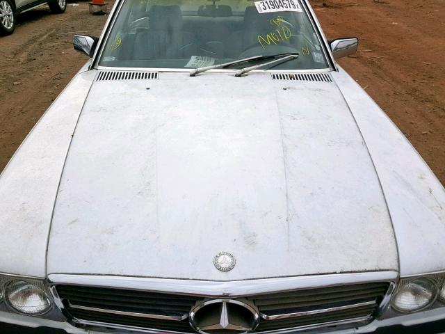 WDBBA48D6KA097530 - 1989 MERCEDES-BENZ 560 SL WHITE photo 7