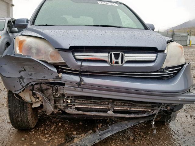 JHLRE48718C065910 - 2008 HONDA CR-V EXL BLUE photo 9