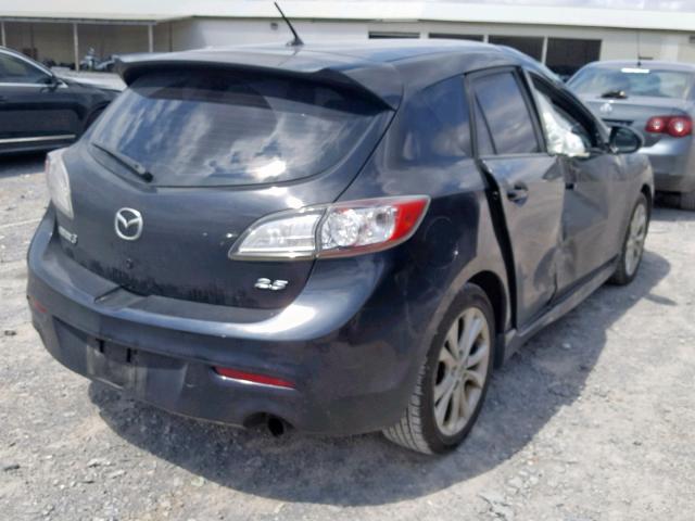 JM1BL1H57A1331465 - 2010 MAZDA 3 S BLACK photo 4