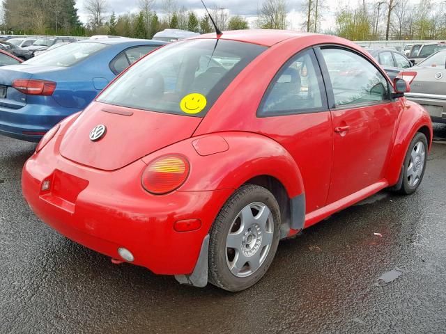 3VWBB61C8WM006100 - 1998 VOLKSWAGEN NEW BEETLE წითელი ფოტო 4
