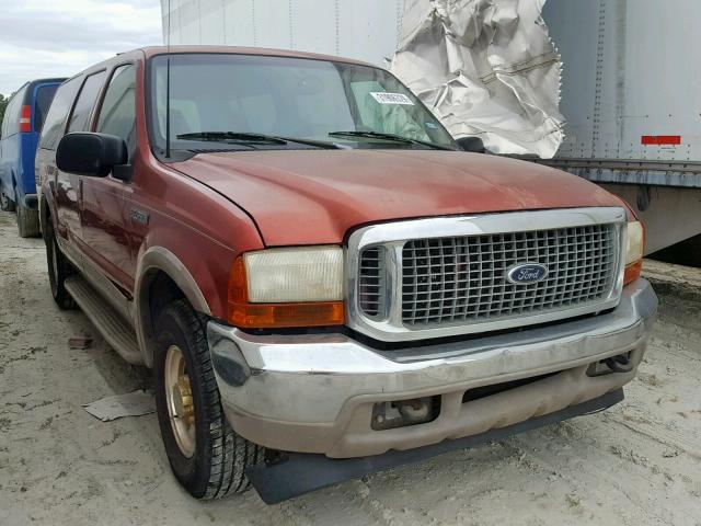 1FMNU42S7YEC00643 - 2000 FORD EXCURSION RED photo 1