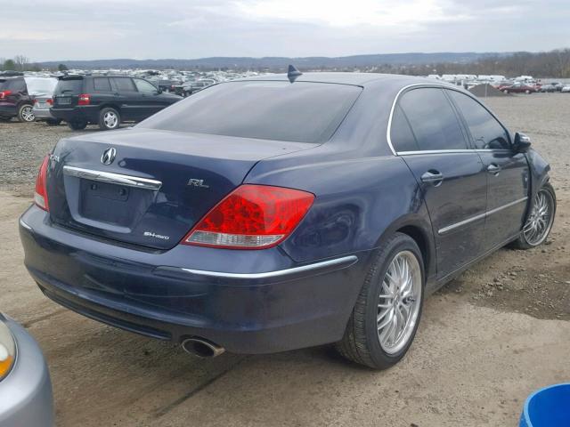 JH4KB16516C001112 - 2006 ACURA RL BLUE photo 4