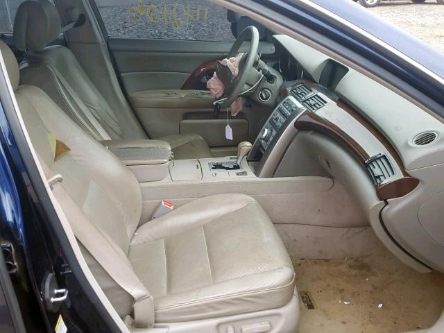 JH4KB16516C001112 - 2006 ACURA RL BLUE photo 5