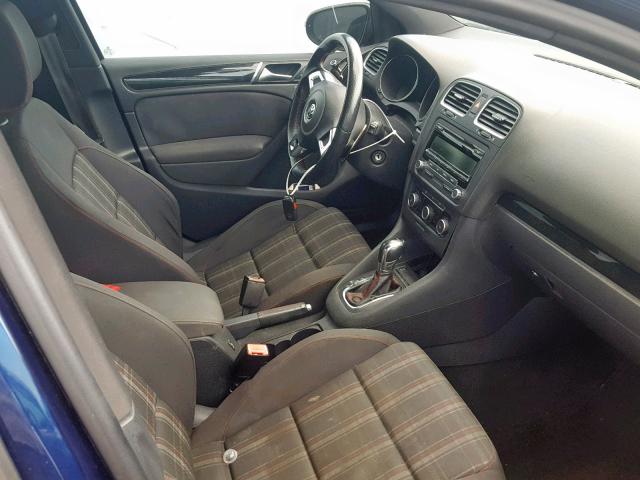 WVWHD7AJ2CW246170 - 2012 VOLKSWAGEN GTI BLUE photo 5