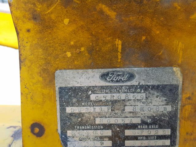 C580859 - 1980 FORD TRACTOR YELLOW photo 10