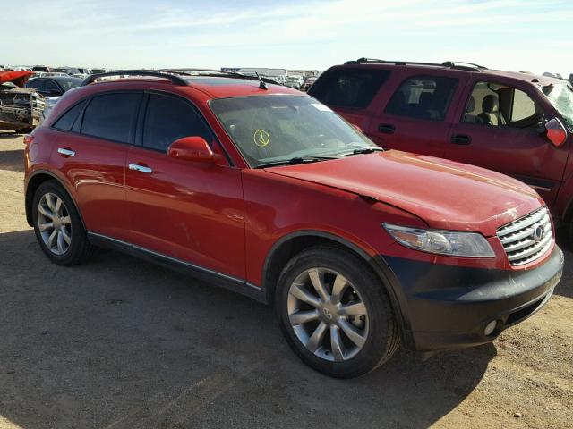 JNRAS08U64X105810 - 2004 INFINITI FX35 RED photo 1