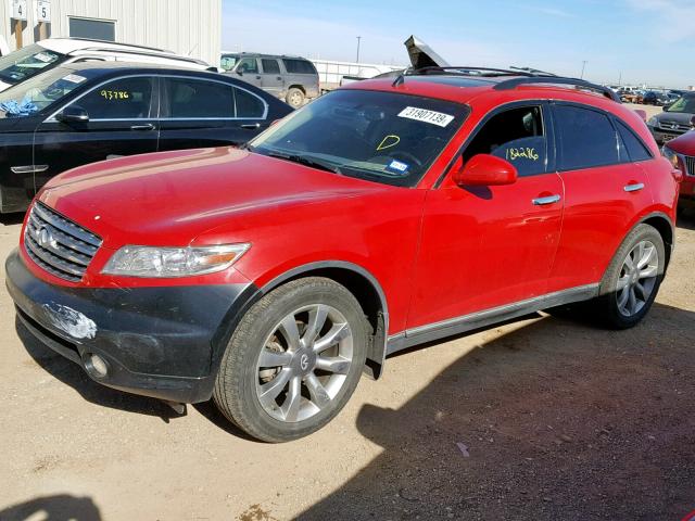 JNRAS08U64X105810 - 2004 INFINITI FX35 RED photo 2