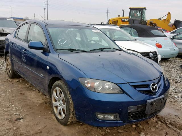 JM1BK323881779505 - 2008 MAZDA 3 S BLUE photo 1