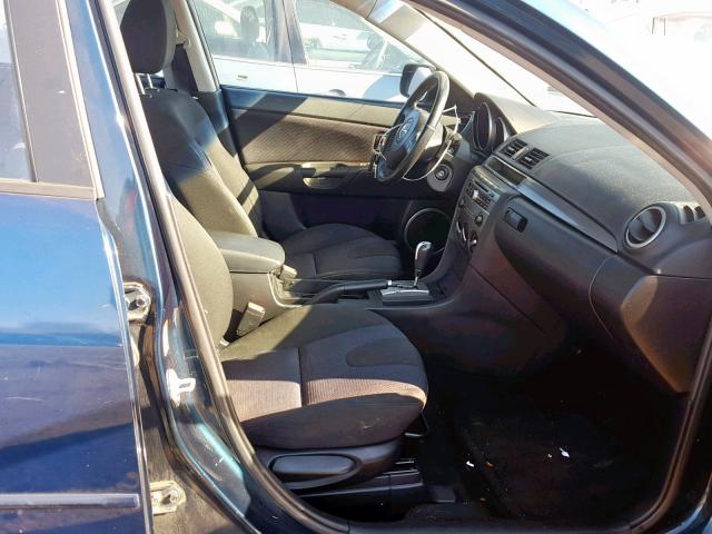 JM1BK323881779505 - 2008 MAZDA 3 S BLUE photo 5