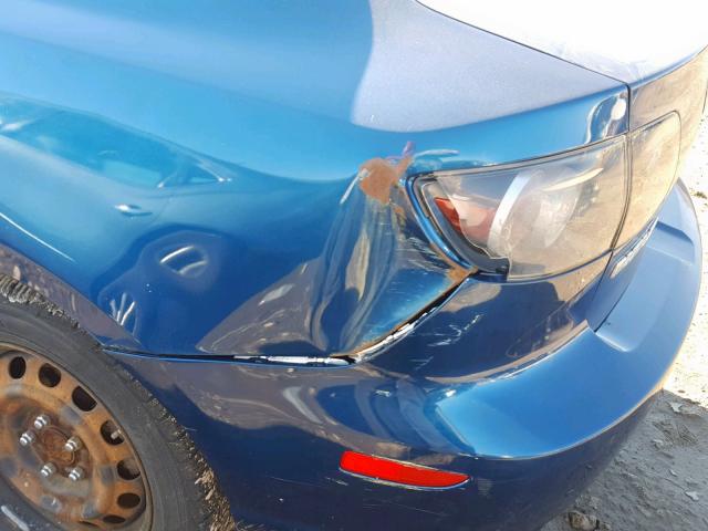 JM1BK323881779505 - 2008 MAZDA 3 S BLUE photo 9