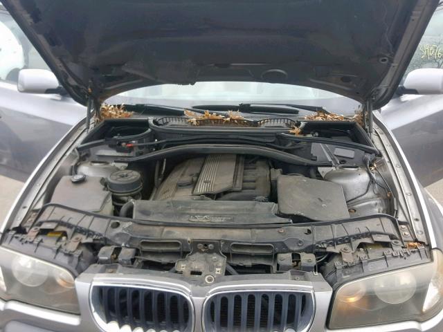 WBXPA73444WB28768 - 2004 BMW X3 2.5I GRAY photo 7