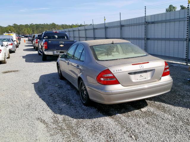 WDBUF65J15A729905 - 2005 MERCEDES-BENZ E 320 BEIGE photo 3