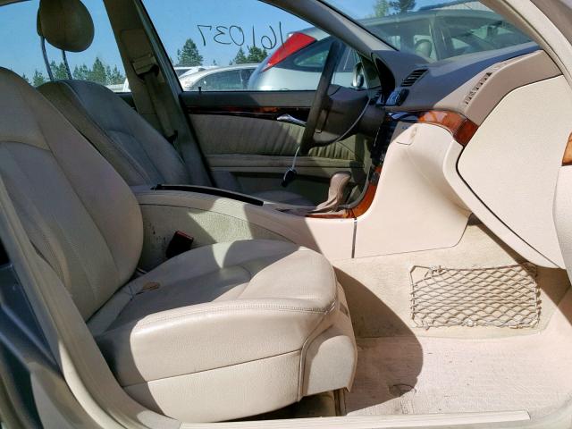 WDBUF65J15A729905 - 2005 MERCEDES-BENZ E 320 BEIGE photo 5