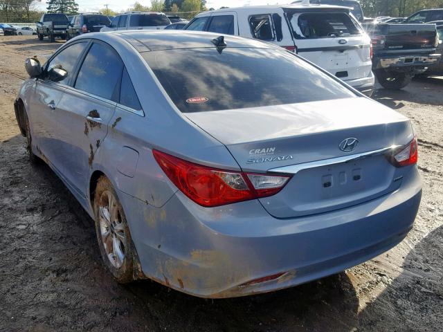 5NPEC4AC9CH364499 - 2012 HYUNDAI SONATA SE SILVER photo 3