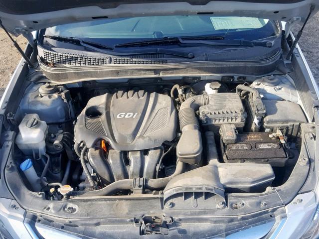 5NPEC4AC9CH364499 - 2012 HYUNDAI SONATA SE SILVER photo 7