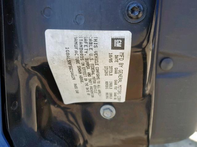 1G8AL55F56Z144129 - 2006 SATURN ION LEVEL BLUE photo 10