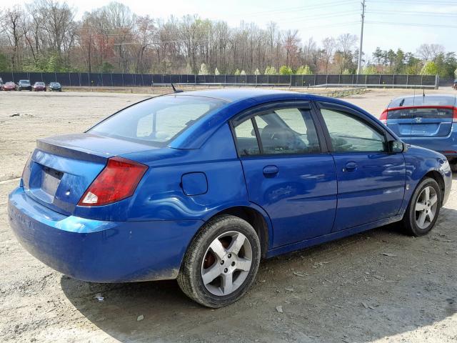 1G8AL55F56Z144129 - 2006 SATURN ION LEVEL BLUE photo 4