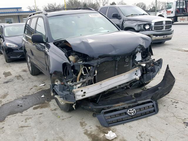 JTEDP21A970144376 - 2007 TOYOTA HIGHLANDER BLACK photo 1