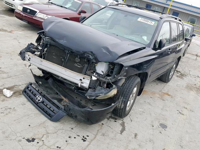 JTEDP21A970144376 - 2007 TOYOTA HIGHLANDER BLACK photo 2