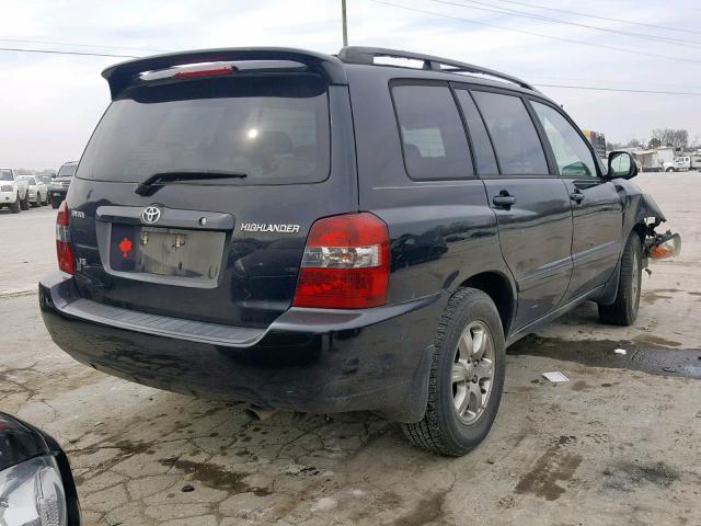 JTEDP21A970144376 - 2007 TOYOTA HIGHLANDER BLACK photo 4