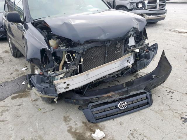 JTEDP21A970144376 - 2007 TOYOTA HIGHLANDER BLACK photo 9