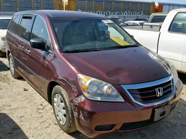 5FNRL38269B029555 - 2009 HONDA ODYSSEY LX MAROON photo 1