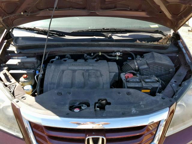 5FNRL38269B029555 - 2009 HONDA ODYSSEY LX MAROON photo 7