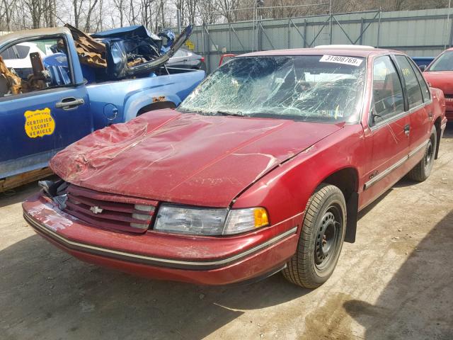 2G1WL54T7R1112064 - 1994 CHEVROLET LUMINA RED photo 2