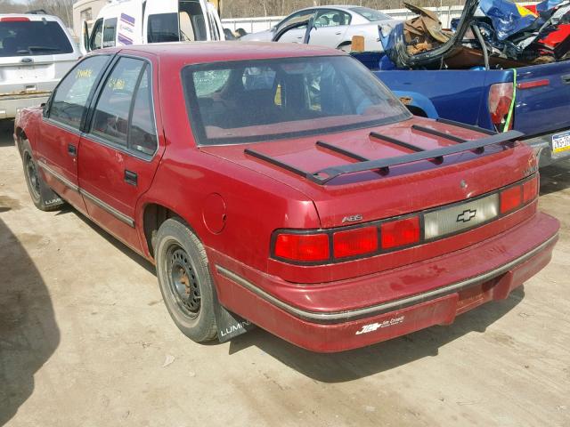 2G1WL54T7R1112064 - 1994 CHEVROLET LUMINA RED photo 3