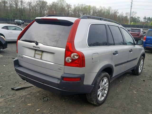 YV1CM911151171008 - 2005 VOLVO XC90 T6 SILVER photo 4