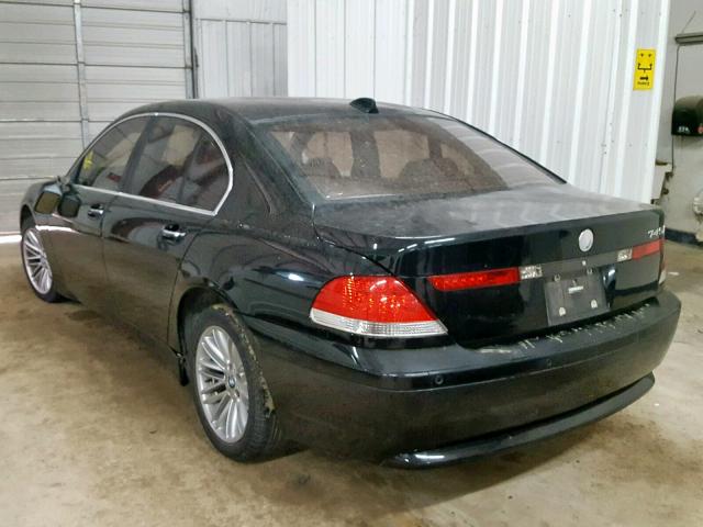 WBAGL63545DP75379 - 2005 BMW 745 I BLACK photo 3