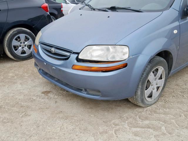 KL1TD66607B705483 - 2007 CHEVROLET AVEO BASE ლურჯი ფოტო 10