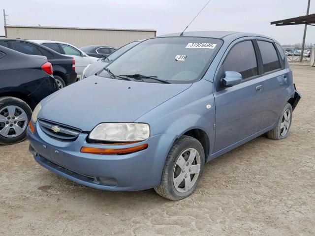 KL1TD66607B705483 - 2007 CHEVROLET AVEO BASE ლურჯი ფოტო 2