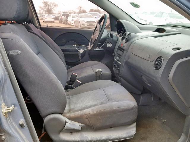 KL1TD66607B705483 - 2007 CHEVROLET AVEO BASE ლურჯი ფოტო 5