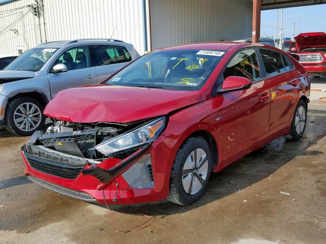 KMHC65LC8KU118058 - 2019 HYUNDAI IONIQ BLUE RED photo 2