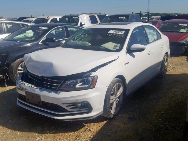 3VW4S7AJ8GM417379 - 2016 VOLKSWAGEN JETTA GLI WHITE photo 2