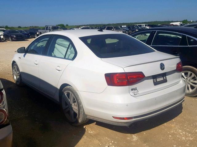 3VW4S7AJ8GM417379 - 2016 VOLKSWAGEN JETTA GLI WHITE photo 3