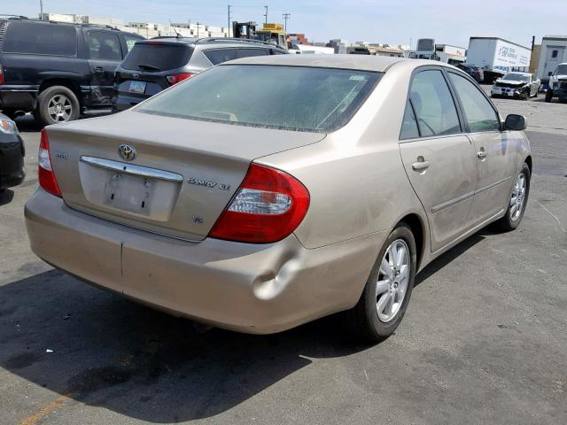 JTDBF32K230151790 - 2003 TOYOTA CAMRY LE BROWN photo 4