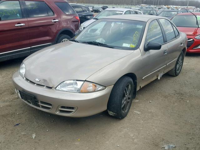 1G1JC524727220473 - 2002 CHEVROLET CAVALIER B TAN photo 2