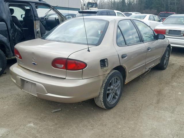 1G1JC524727220473 - 2002 CHEVROLET CAVALIER B TAN photo 4