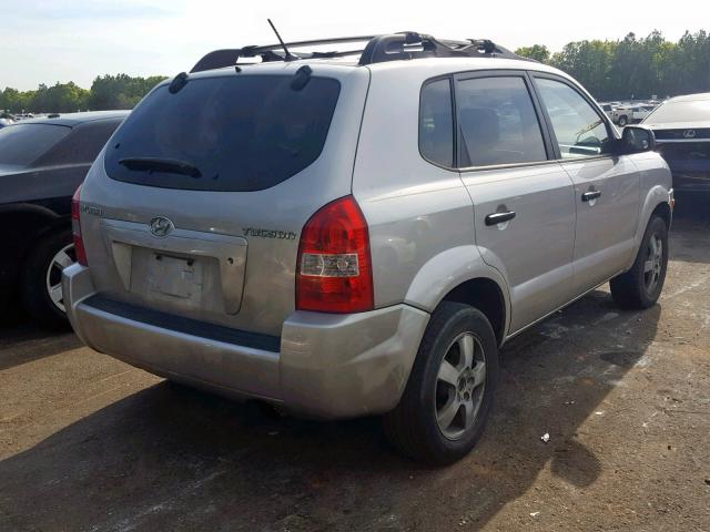 KM8JM12B86U436492 - 2006 HYUNDAI TUCSON GL SILVER photo 4