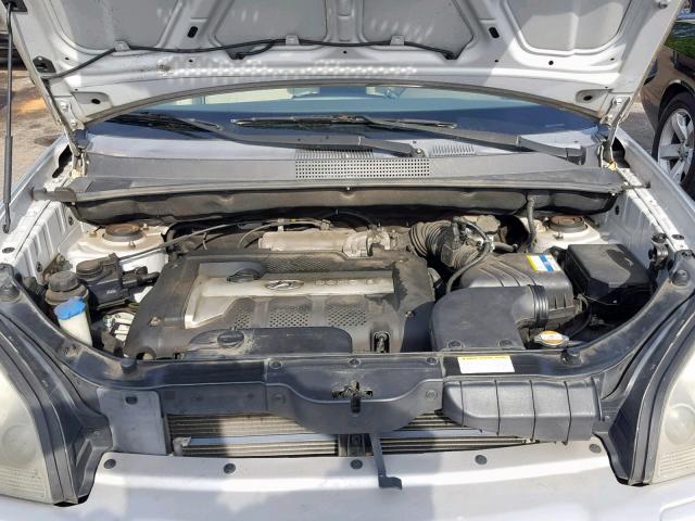 KM8JM12B86U436492 - 2006 HYUNDAI TUCSON GL SILVER photo 7