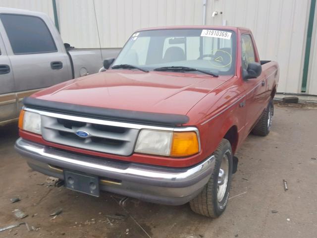 1FTCR10A9VUB26486 - 1997 FORD RANGER BURGUNDY photo 2