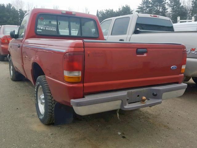 1FTCR10A9VUB26486 - 1997 FORD RANGER BURGUNDY photo 3