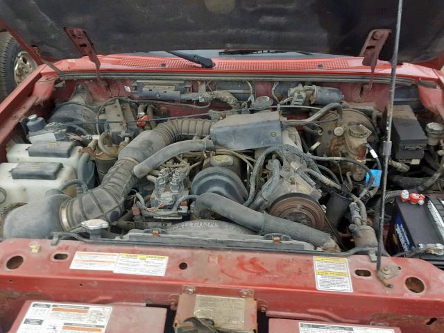 1FTCR10A9VUB26486 - 1997 FORD RANGER BURGUNDY photo 7