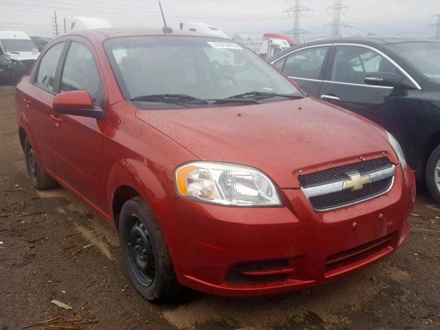 KL1TD5DE1AB101517 - 2010 CHEVROLET AVEO LS RED photo 1